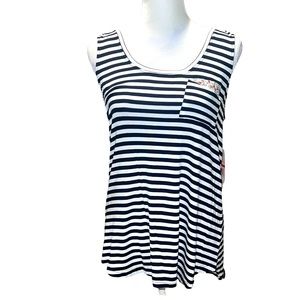 New Nautical Nanette NANETTE LEPORE Striped Tank Top